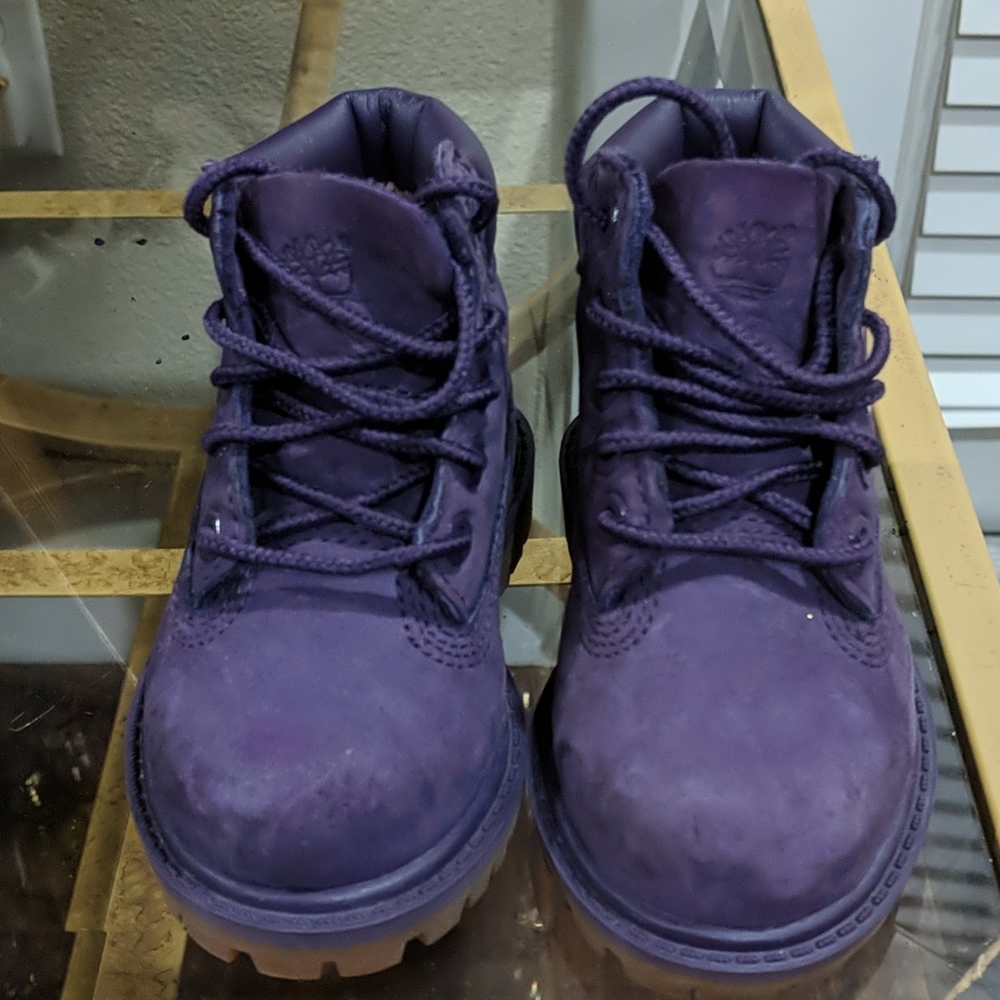 Toddler Girl Premium Purple Timberland Boots